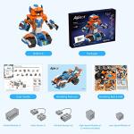 Apitor Robot X Robot Building Kit, 12-in-1 Programmable APP Remote Control RC Car, STEM Robotics Coding Set, Educational Birthday Gifts for Boys Girls Kids Ages 8-12 (600 Pieces)