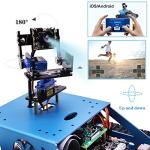 Yahboom AI Robot Kit Tank Chassis for Raspberry Pi 4B Camera Starter Kit Python Programmable Electronic Science Project DIY Smart Car Robotics for 16+ (Without Pi 4B)
