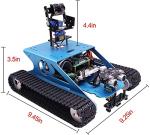 Yahboom AI Robot Kit Tank Chassis for Raspberry Pi 4B Camera Starter Kit Python Programmable Electronic Science Project DIY Smart Car Robotics for 16+ (Without Pi 4B)