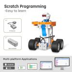 makerzoid STEM Coding Robot Kits for Kids Ages 6+, 26-in-1 Educational Programmable Scratch Coding Robotics Kit, APP RC Robot Jeep Car Birthday Children's Day Gift for Boy Girls(400+ Pcs)