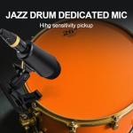 W IN-MIX G7 7-Piece Wired Dynamic Drum Mic Kit (Whole Metal)- Kick Bass, Tom/Snare & Cymbals Microphone Use for Drums, Vocal, Other Instrument Complete with Thread Clip, Mics Holder