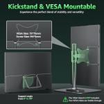 cocopar Portable Monitor 15.6 Inch Upgraded Travel 1080P Monitor with Speaker Full Size HDMI USB-C External Display for Laptop MacBook Surface PC Xbox PS4/5, with Kickstand VESA Compatible