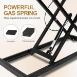 OUKMIC Standing Desk Converter 32” Height Adjustable Sit to Stand Up Desk Riser with Keyboard Tray for Home or Office, Dual Monitor and Computer Workstation Wide 2-Tier Desktop, Black