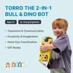 Life Is Toy TORRO The 2-in1 Bull & Dino Bot - an Interactive Educational Robot