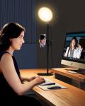 Desk Ring Light with Stand, Adjustable Desktop Light with Phone Holder for Video Calls, Zoom Lighting for Computer/Laptop/Conference/Webcam, Video Light for Recording, Podcast,Photography