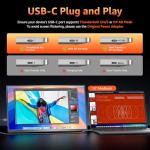 kksmart Portable Monitor 18.5 inch 1080P FHD 128% sRGB 100Hz, Travel Monitor for Laptop MacBook Surface PC Xbox PS5, HDMI Dual USB-C VESA Compatible Built-in Speaker, with Kickstand