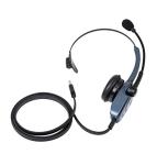 BlueParrott B250-XTS Mono Bluetooth Wireless Headphones 91% Noise Canceling Over Head Trucker Headset with Mic, Lightweight Design with Adjustable Headband, 20 hrs. Talk Time, Blue