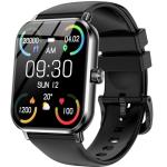 Jacoosa Smart Watch for Men Women, 1.83" HD Touchsreen, Bluetooth Calling, 5 ATM Water-Resistance, 130+ Sports Modes, Health, Fitness & Sleep Tracker, Timer, Fitness Watch for Android/iOS (Black)