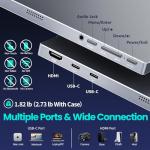 Upperizon Portable Monitor 15.6 Inch 1080P FHD HDR IPS Travel Screen HDMI USB-C Portable Monitor for Laptop MacBook PC Surface Xbox PS4/5 with Cover, VESA Compatible