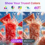 Upperizon Portable Monitor 15.6 Inch FHD 1080P HDR IPS Travel Monitor with Speakers HDMI USB-C Second Screen for MacBook Laptop Surface Xbox PS4/5, External Display with Kickstand, VESA Compatible