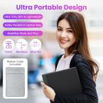 Upperizon Portable Monitor 15.6 Inch FHD 1080P HDR IPS Travel Monitor with Speakers HDMI USB-C Second Screen for MacBook Laptop Surface Xbox PS4/5, External Display with Kickstand, VESA Compatible