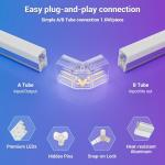 RGB Hexagon Lights - 4 Music Modes Hexagon LED Lights Dimmable, 358 Color Modes, Remote Control, IP54 Waterproof, DIY for Gaming Room, Gym, Party, Bar