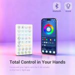 RGB Hexagon Lights - 4 Music Modes Hexagon LED Lights Dimmable, 358 Color Modes, Remote Control, IP54 Waterproof, DIY for Gaming Room, Gym, Party, Bar