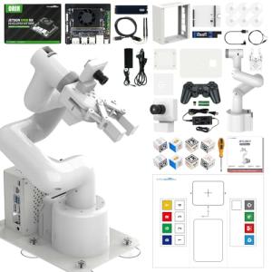 Yahboom 7Axis Collaborative Robot Arm for Jetson Orin NX Super 16GB 157TOPS AI Visual Recognition, Movelt, APP Control,ROS Education with Adaptive Gripper