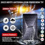 2025 Upgraded Indoor TV Antenna, 2700+ Miles Range HD Digital Antenna for Smart TV, Strongest Antenna with Amplified Signal Booster Supports 4K 8K 1080p All TVs- 38FT Coaxial Cable for Local Channels