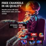 2025 Upgraded Indoor TV Antenna, 2700+ Miles Range HD Digital Antenna for Smart TV, Strongest Antenna with Amplified Signal Booster Supports 4K 8K 1080p All TVs- 38FT Coaxial Cable for Local Channels