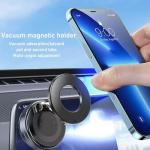 JUYOSOFT Vacuum Magnetic Phone Holder, 360° Adjustable Magnetic Car Mount, Foldable Portable Suction Cup Cell Phone Mount for Car/Gym/Mirror/Shower, Compatible with All Smartphones & All Car Models