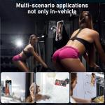 JUYOSOFT Vacuum Magnetic Phone Holder, 360° Adjustable Magnetic Car Mount, Foldable Portable Suction Cup Cell Phone Mount for Car/Gym/Mirror/Shower, Compatible with All Smartphones & All Car Models