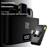 Rythflo Wireless Lavalier Microphone for iPhone/Android/iPad/Laptop Dual Lav Mic with Charging Case, AI Noise Reduction, 50H Battery, 230ft Range, Lapel Microphones for Video Recording, Vlogging