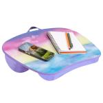 LAPGEAR MyStyle Portable Lap Desk with Cushion - Sunset Watercolor - Fits up to 15.6 Inch Laptops - Style No. 45321