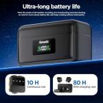 Smedz 2025 Upgraded Wireless Microphone for iPhone/iPAD/Android/PC(Lightning/USB C)– AI Noise Cancelling & Reverb,Dual Mics 20 H Battery Life,Mini Microphone for TikTok, YouTube Vlog,Range 164FT