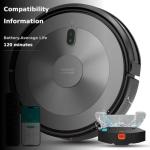 Robot Vacuum and Mop: 3000Pa Robotic Vacuum Cleaner for Under Furniture/Bed, 3-in-1 Robot Vacuum and Mop Combo, Gyro Navigation, 0.59" Obstacle Climb, App/Alexa Control for Hard Floors & Low-Pile Rugs