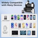 ZealSound Mini Wireless Lavalier Microphone for iPhone iPad Android Tablets PC(USB-C/Lightning) - Noise Reduction/33H Battery Life with Charging Case,Lapel Mic for TikTok,Podcast,ASMR,YouTube Videos