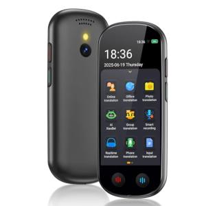 Language Translator Device No WiFi Needed, Upgraded ChatGPT Ai Translator, 150+ Languages Instant Two Way Translator Device, Offline/Recording/Photo/Voice Translation Real Time for Business Learning
