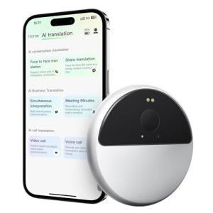 Language Translator Device, Face-to-Face Simultaneous Translation, Supports 150 Language Translation & Offline Translation and Voice Cloning,Instant Voice Translator for Business, Learning and Travel