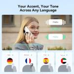 Language Translator Device, Face-to-Face Simultaneous Translation, Supports 150 Language Translation & Offline Translation and Voice Cloning,Instant Voice Translator for Business, Learning and Travel