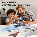 Apitor Robot X Robot Building Kit, 12-in-1 Programmable APP Remote Control RC Car, STEM Robotics Coding Set, Educational Birthday Gifts for Boys Girls Kids Ages 8-12 (600 Pieces)