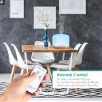 URPOWER 500ml Essential Oil Diffuser with Cool Mist Humidifier Function - 7 Color Changing LED Lights, 4 Timer Modes & Auto Shut-Off Ultrasonic Aromatherapy Scent Diffuser for Home, Office