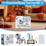 Dwi Dowellin Robot Dog for Kids 8-12,Remote Control Smart Robotic Dogs Pet Puppy Robotic Toy,Interactive Touch Walking Talking Toys for Boys Girls Christmas Birthday Gifts