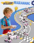 Robot Dog Toy for Kids, Programmable Remote Control Robot Puppy with Voice & Touch Sensors, Dancing & Singing, Animal Sound Imitation, Smart Stunt Robot Pet, Interactive Robotic Dog for Kids (Pink)