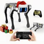 EVADA Smart Robot Dog Robotic Puppy Dog, APP/Handle Remote Control with 20+ Actions Programming Interactive Voice Commands, Durable ABS Design USB Rechargeable Companion Gift for Kids Adults