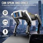 EVADA Smart Robot Dog Robotic Puppy Dog, APP/Handle Remote Control with 20+ Actions Programming Interactive Voice Commands, Durable ABS Design USB Rechargeable Companion Gift for Kids Adults