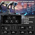 EVADA Smart Robot Dog Robotic Puppy Dog, APP/Handle Remote Control with 20+ Actions Programming Interactive Voice Commands, Durable ABS Design USB Rechargeable Companion Gift for Kids Adults