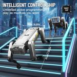 EVADA Smart Robot Dog Robotic Puppy Dog, APP/Handle Remote Control with 20+ Actions Programming Interactive Voice Commands, Durable ABS Design USB Rechargeable Companion Gift for Kids Adults