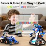 STEM Robot Toy 6-in-1 Robot Building Kit for Boys Age 8-12, APP Remote Control STEM Coding Toys, Educational Robotics Gifts for Boys Girls Kids Ages 7 8 9 10 11 12 (480 Pieces)
