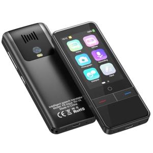 Language Translator Device, High Accuracy Portable Real-Time Two Way Instant Translator, 139 Languages Offline Online Interpreter Voice Text Photo Translation for Travelling Learning Business