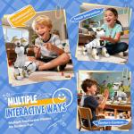 HBUDS Robot Dog Toys for Kids, Remote Control Dog Robot, Voice & Touch Control, Programmable Interactive Robotic Puppy Toy, Sing, Dance, Rechargeable Robo Pet for Boys Girls Ideas