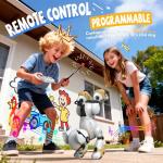 HBUDS Robot Dog Toys for Kids, Remote Control Dog Robot, Voice & Touch Control, Programmable Interactive Robotic Puppy Toy, Sing, Dance, Rechargeable Robo Pet for Boys Girls Ideas