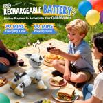 HBUDS Robot Dog Toys for Kids, Remote Control Dog Robot, Voice & Touch Control, Programmable Interactive Robotic Puppy Toy, Sing, Dance, Rechargeable Robo Pet for Boys Girls Ideas