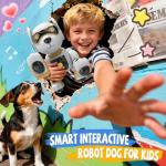 HBUDS Robot Dog Toys for Kids, Remote Control Dog Robot, Voice & Touch Control, Programmable Interactive Robotic Puppy Toy, Sing, Dance, Rechargeable Robo Pet for Boys Girls Ideas