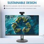 PINGDY 24" All-in-One Desktop Computer, i7 Quad-Core 11, 16GB RAM, 512GB SSD, Wired Keyboard& Mouse, RGB Speaker and Webcam, (i7/16G/512G) (Black)