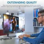 PINGDY 24" All-in-One Desktop Computer, i7 Quad-Core 11, 16GB RAM, 512GB SSD, Wired Keyboard& Mouse, RGB Speaker and Webcam, (i7/16G/512G) (Black)