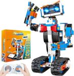 okk Robot Building Toys for Boys, STEM Projects for Kids Ages 8-12, Remote & APP Controlled Engineering Learning Educational Coding DIY Building Kit Rechargeable Robot Toy Gifts for Girls