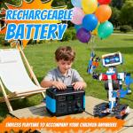 okk Robot Building Toys for Boys, STEM Projects for Kids Ages 8-12, Remote & APP Controlled Engineering Learning Educational Coding DIY Building Kit Rechargeable Robot Toy Gifts for Girls