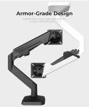 Modernsolid Heavy Duty Monitor Arm Desk Mount for 34 to 49 inch Ultrawide Curved Flat Monitors, Supports 14 to 37 lbs, Smooth Gas Spring Movement, VESA 75x75/100x100, Black