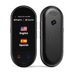 Language Translator Device, Portable Translator No WiFi Needed, Offline Voice Photo Translation, 137 Languages Supported, High Accuracy Translator Device for Travel Business Learning (Black)